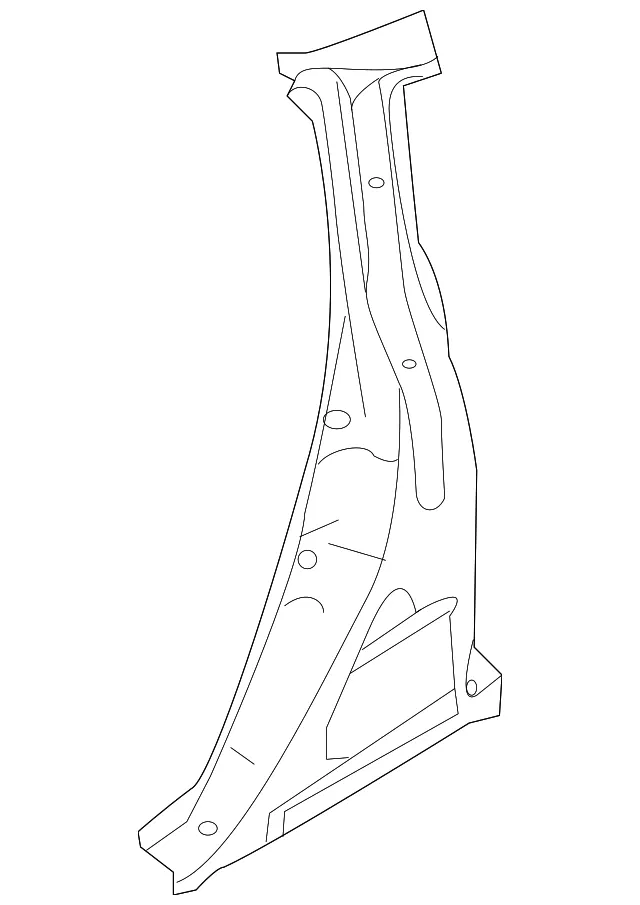 Inner Lock Pillar - Driver's Side (LH) - Nissan (76515-JF00A)