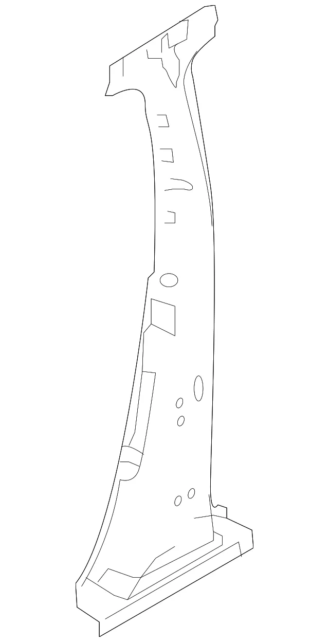 Center Pillar Lower Brace, Right - Nissan (76570-6MR0A)
