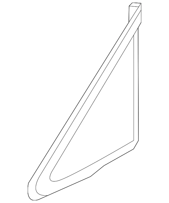 Vent Glass - Passenger Side (RH) - Nissan (76820-1JA0B)