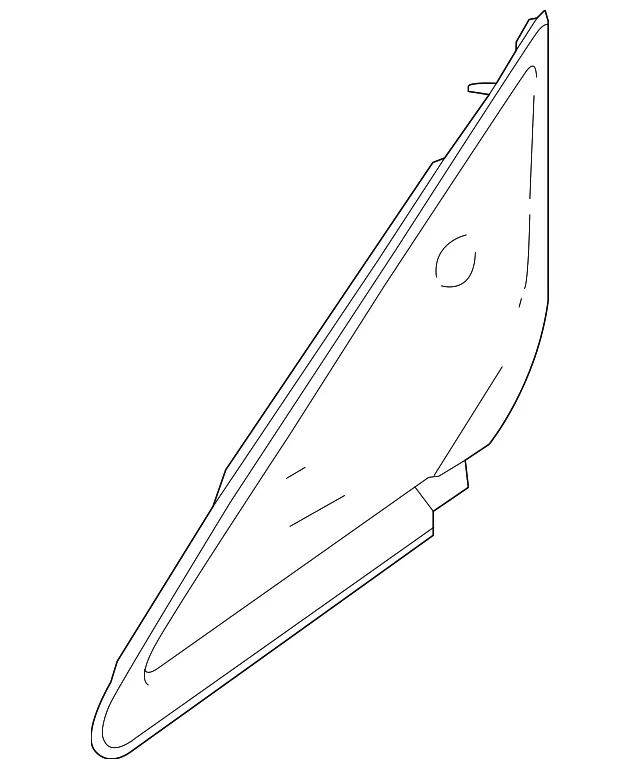 Glass - Driver's Side (LH) - Nissan (76821-3WC0A)