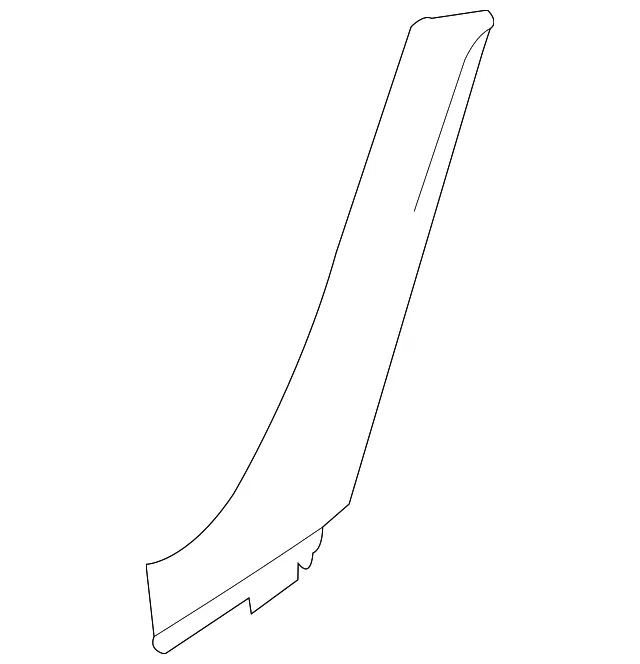 Pillar Molding - Passenger Side (RH) - Nissan (76836-1ET0B)