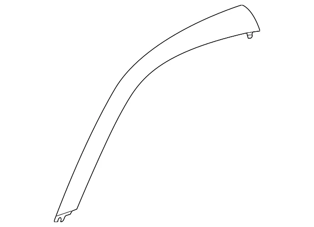 Pillar Molding - Driver's Side (LH) - Nissan (76837-CD004)