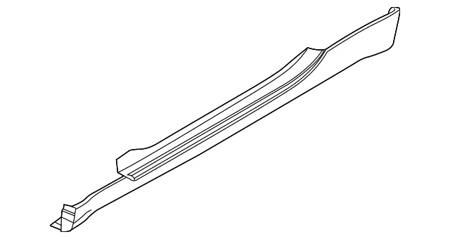 Rocker Molding - Passenger Side (RH) - Nissan (76850-1TG0A)