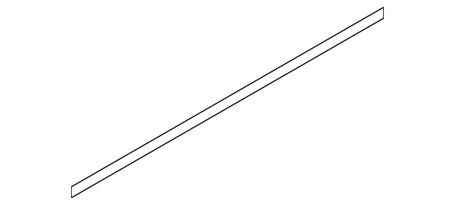 Sill Molding - Passenger Side (RH) - Nissan (76852-1LA0A)