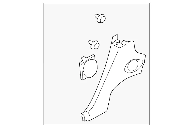 Lower Quarter Trim - Driver's Side (LH) - Nissan (76901-1ET1A)