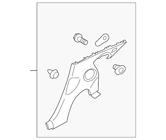 Lower Quarter Trim - Driver's Side (LH) - Nissan (76901-6GE0A)