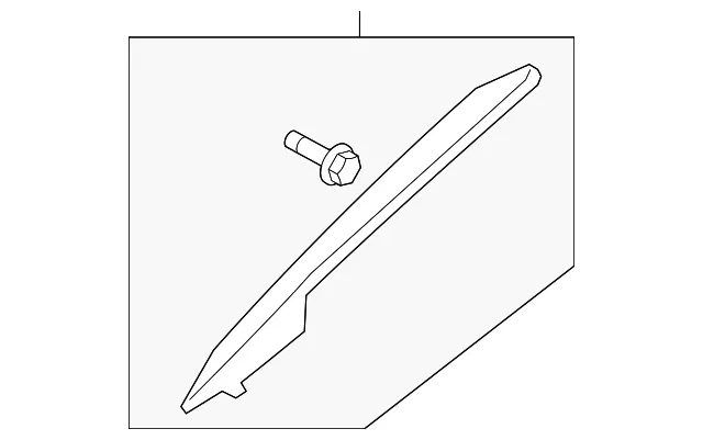 Windshield Pillar Trim - Passenger Side (RH) - Nissan (76911-4AF4B)
