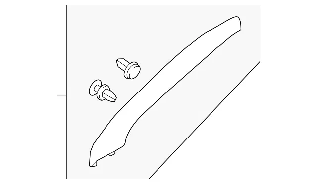 Windshield Pillar Trim - Passenger Side (RH) - Nissan (76911-6MA0A)