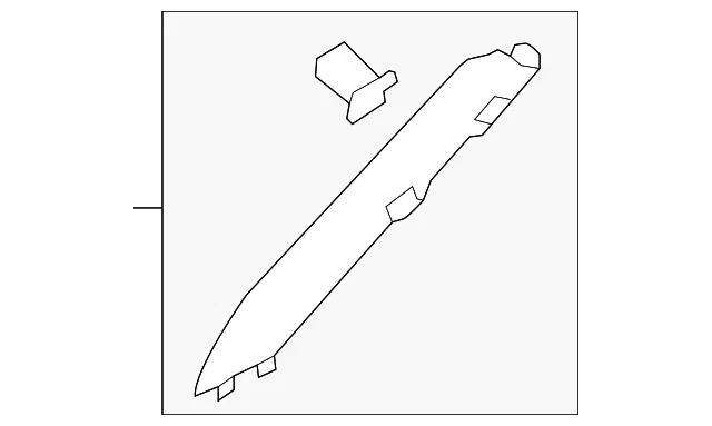 Windshield Pillar Trim - Driver's Side (LH) - Nissan (76912-1LZ0A)