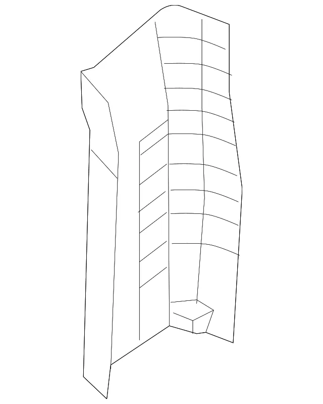 Door Pillar Post Trim Set - Nissan (76913-1PB2A)