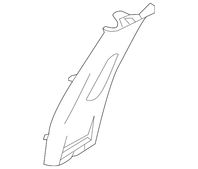 Upper Center Pillar Garnish, Left - Nissan (76914-5EF2A)