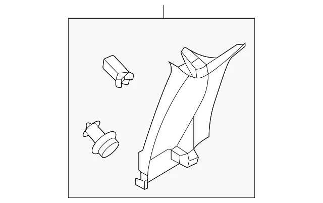 Door Pillar Post Trim Set - Nissan (76914-9BU2A)