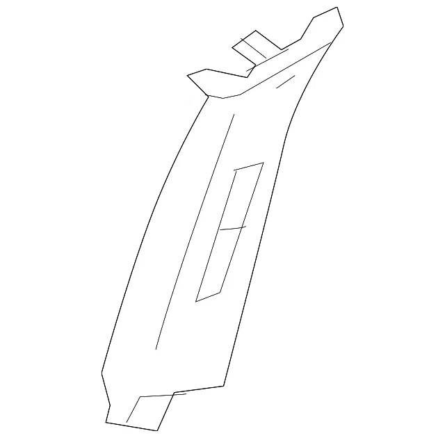 Upper Center Pillar Trim - Driver's Side (LH) - Nissan (76914-9ME0A)