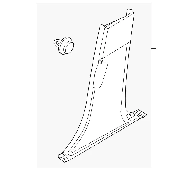 Door Pillar Post Trim Set - Nissan (76916-5MP0B)