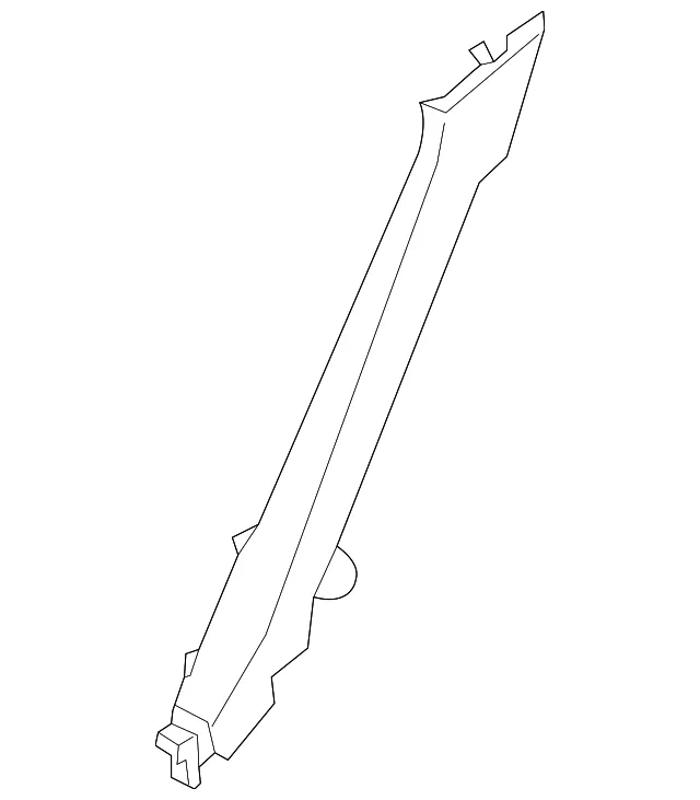 Lock Pillar Trim - Driver's Side (LH) - Nissan (76918-3SG0B)