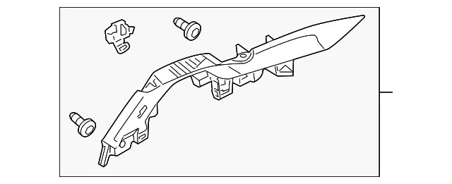 Upper Quarter Trim - Passenger Side (RH) - Nissan (76934-62B0A)