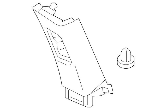 Finisher Assembly - Luggage Rear Pillar - Left-Hand - Driver's Side (LH) - Nissan (76935-6JL0A)
