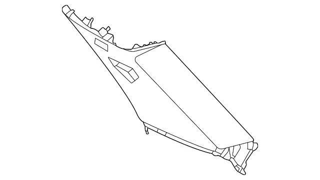 Body C-Pillar Trim Panel - Nissan (76935-9A40A)