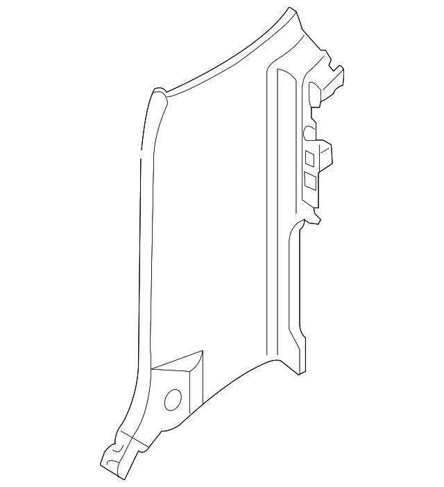 Body C-Pillar Trim Panel - Nissan (76938-9BM0B)