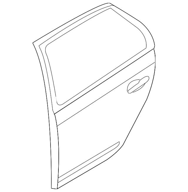 Door Shell - Driver's Side (LH) - Kia (77003-1D010)