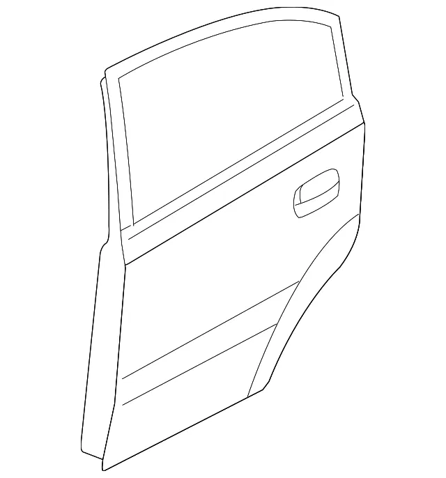 Door Shell - Driver's Side (LH) - Kia (77003-1G220)