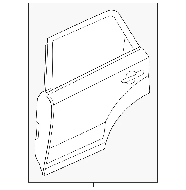 Door Shell - Driver's Side (LH) - Kia (77003-1U530)