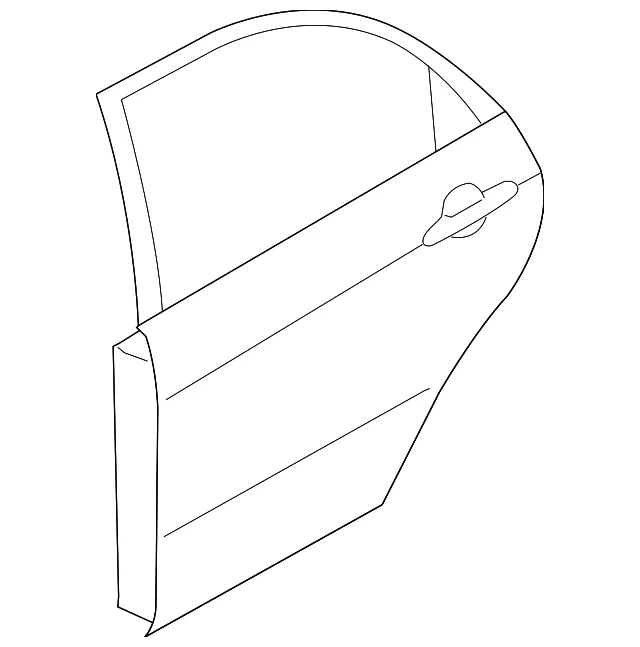 Door Shell - Driver's Side (LH) - Kia (77003-2F210)