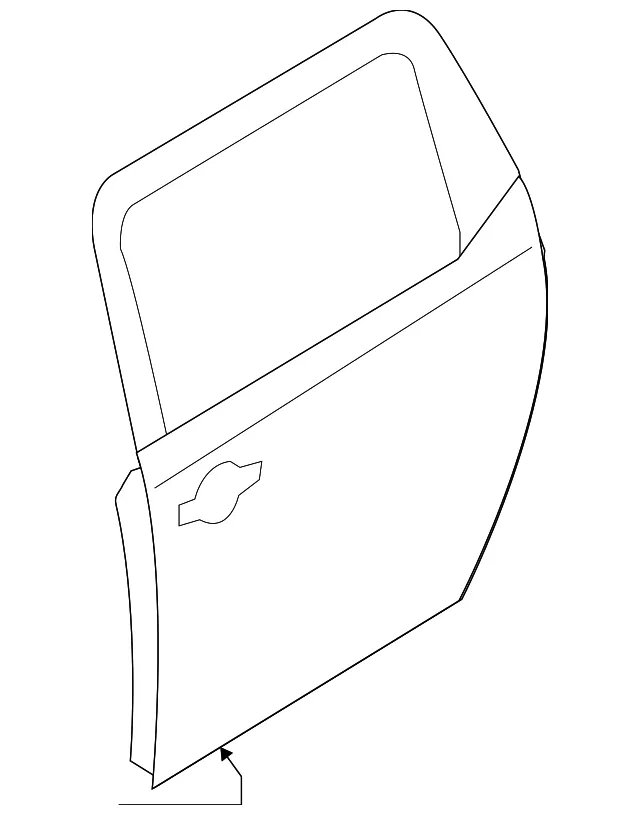 Door Shell - Driver's Side (LH) - Kia (77003-A9010)