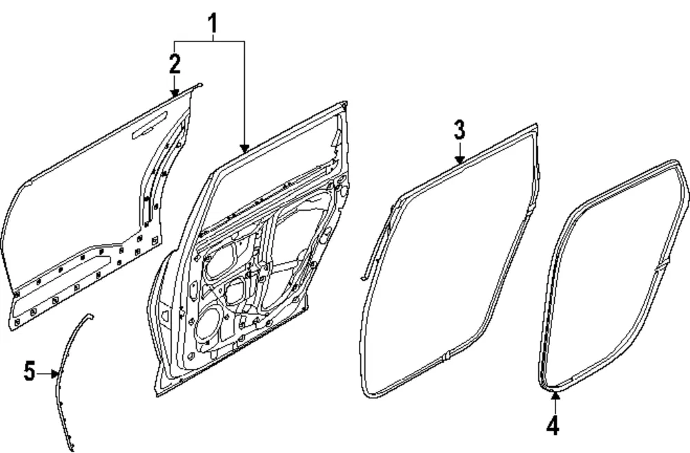 Door Shell - Kia (77003-DO010)