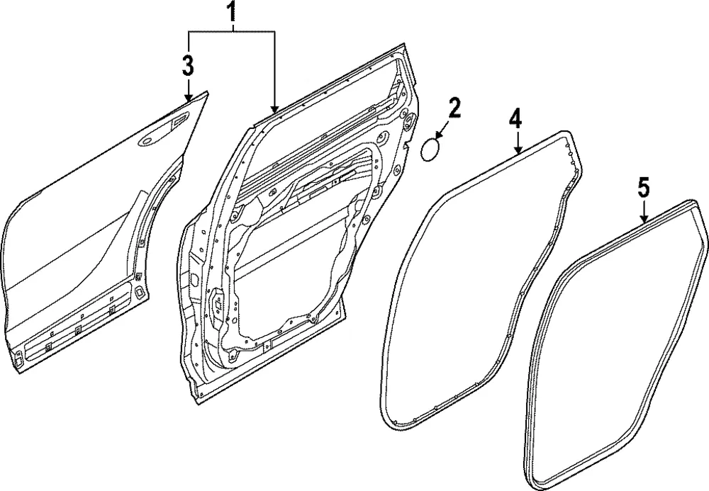Door Shell - Kia (77003-DW000)