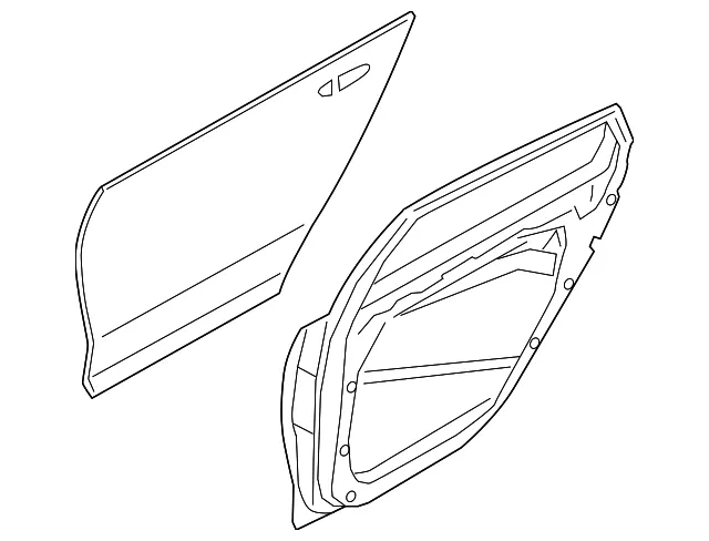 Door Shell - Driver's Side (LH) - Kia (77003-J6000)