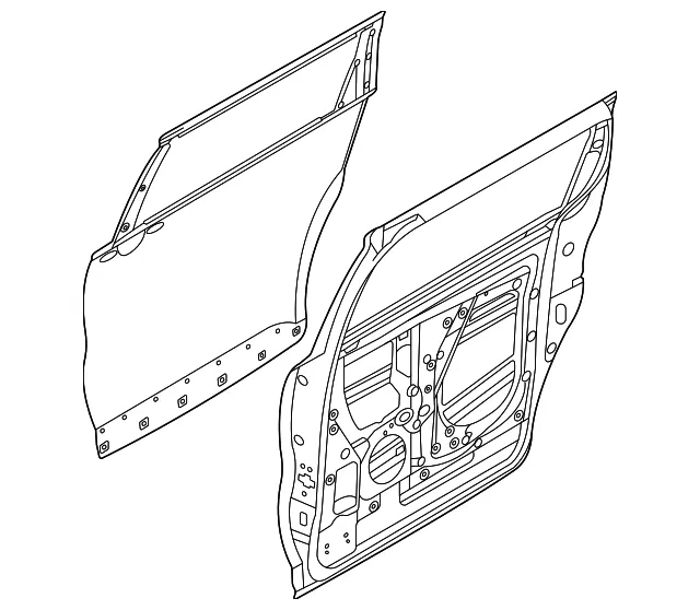 Door Shell - Kia (77003-R0010)