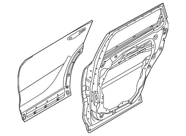 Door Shell - Kia (77003-S9001)