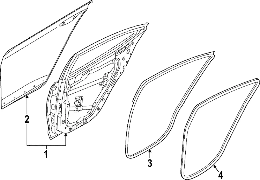 Door Shell - Kia (77003-XG000)