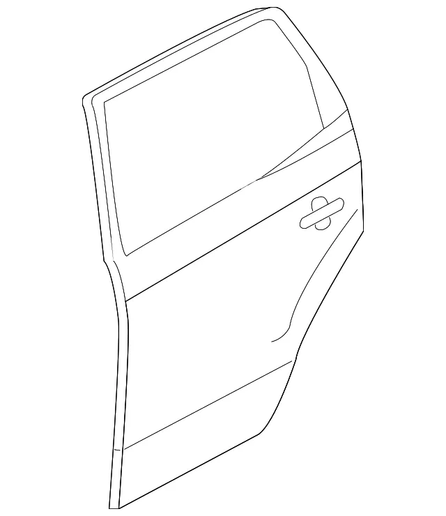 Door Shell - Passenger Side (RH) - Kia (77004-1F050)