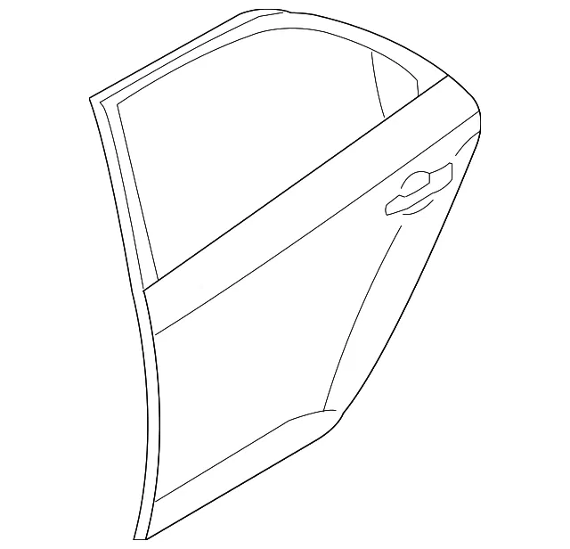 Door Shell - Passenger Side (RH) - Kia (77004-1M020)