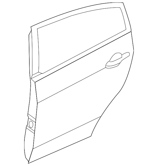 Door Shell - Passenger Side (RH) - Kia (77004-1W220)