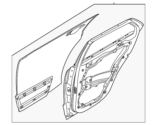 Door Shell - Kia (77004-AT000)