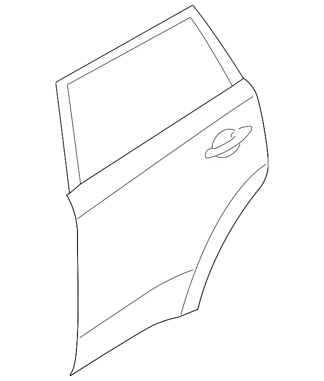 Door Shell - Passenger Side (RH) - Kia (77004-B2010)