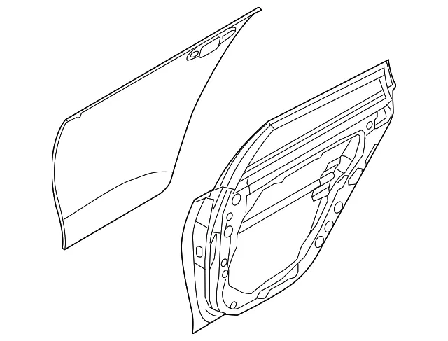 Door Shell - Kia (77004-D4010P)