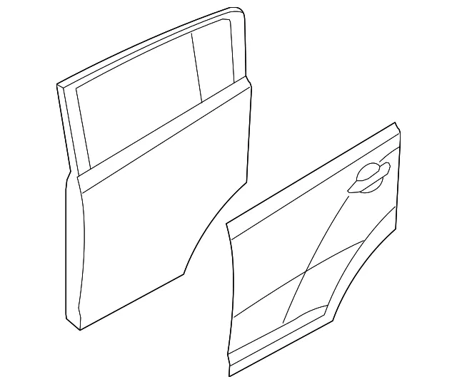 Door Shell - Passenger Side (RH) - Kia (77004-D9000)