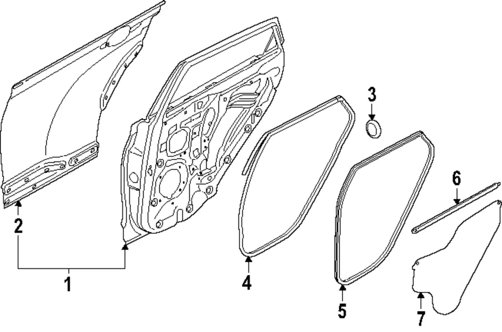 Door Shell - Kia (77004-GG000)