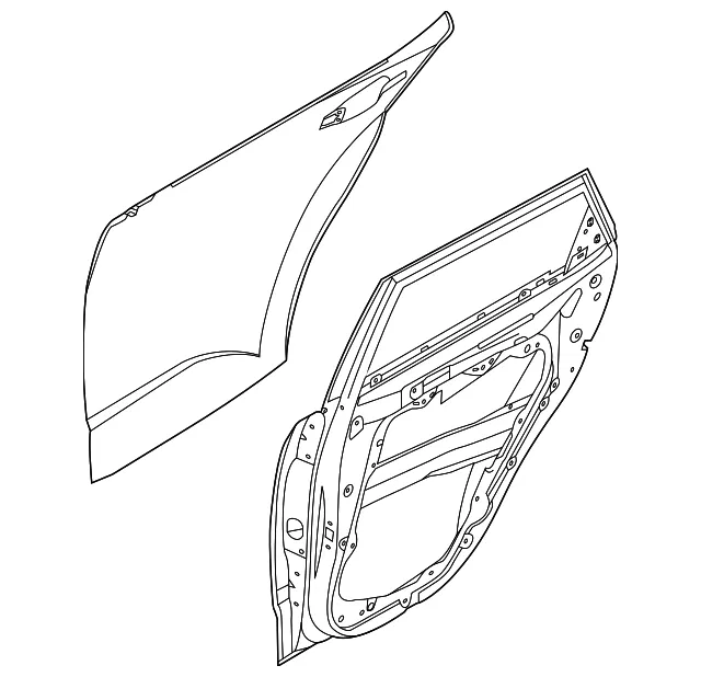 Door Shell - Kia (77004-K0000)
