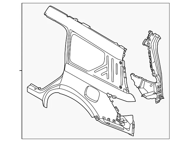 Quarter Panel - Nissan (78100-7KA9B)