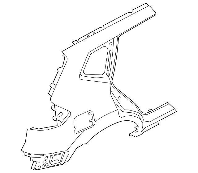 Quarter Panel - Passenger Side (RH) - Nissan (78112-4BA0A)