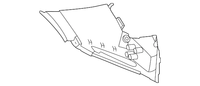 Quarter Panel Extension - Nissan (78117-7KA9A)
