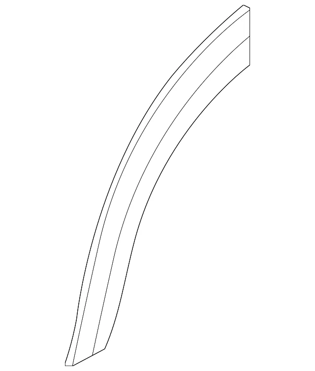 Rear Left Fender Fillet Moulding - Nissan (78861-6TA0A)