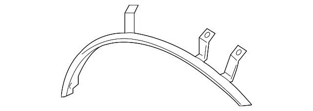 Wheel Opening Molding - Driver's Side (LH) - Nissan (78873-6GA0B)