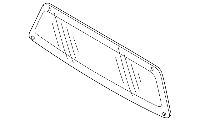 Back Glass - Nissan (79700-9BU0A)