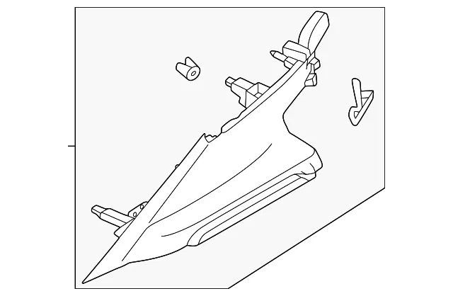 Interior Quarter Panel Trim Panel - Volvo (80001774)